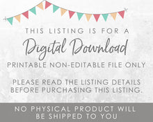 Load image into Gallery viewer, Digital Download Non-Editable PDF