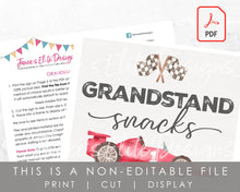 Load image into Gallery viewer, Grandstand Snacks Sign