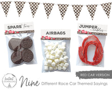 Load image into Gallery viewer, Fast One Birthday Party Favors Red Race Car