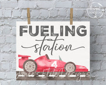 Load image into Gallery viewer, Fueling Station Sign Need Four Speed Birthday