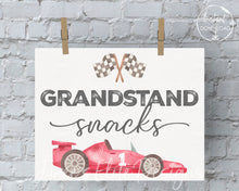 Load image into Gallery viewer, Grandstand Snacks Sign Fast One Birthday