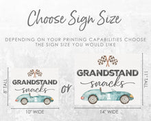 Load image into Gallery viewer, Grandstand Snacks Sign Fast One Birthday