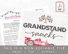 Load image into Gallery viewer, Grandstand Snacks Sign