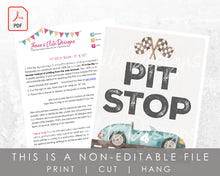 Load image into Gallery viewer, Need Four Speed Birthday Pit Stop Sign