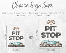 Load image into Gallery viewer, Pit Stop Sign Download