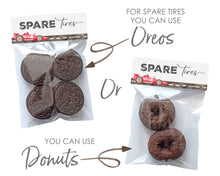 Load image into Gallery viewer, Spare Tires Treat Bag Toppers Need Four Speed