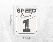 Load image into Gallery viewer, Fast One Birthday Speed Limit 1 Sign