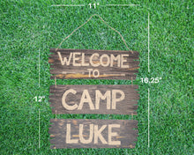 Load image into Gallery viewer, Camping Party Welcome Sign