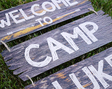 Load image into Gallery viewer, Camping Party Welcome Sign