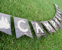 Load image into Gallery viewer, Camping Party Decorations Banner