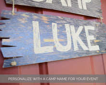 Load image into Gallery viewer, Camping Party Welcome Sign