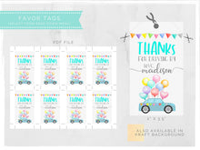 Load image into Gallery viewer, Drive By Birthday Parade Favor Tags for Kids