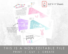 Load image into Gallery viewer, Easter Basket Printable Flags