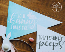 Load image into Gallery viewer, Some Bunny Loves You Pennant Flag