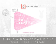 Load image into Gallery viewer, Printable Easter Pennant Flag