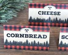 Load image into Gallery viewer, Lumberjack Birthday Chili Bar Food Labels